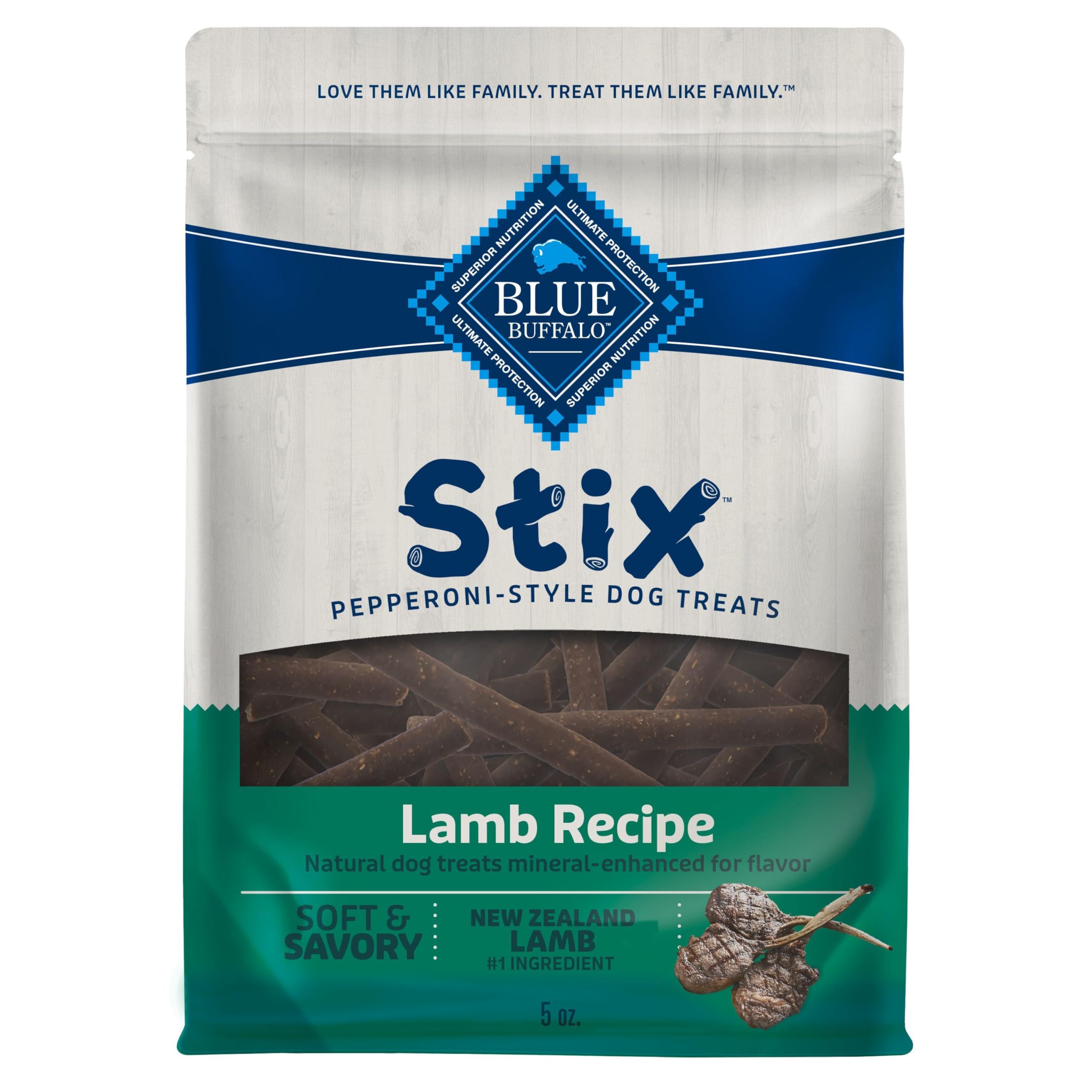 Blue Buffalo Stix agneau emballage, récompense pratique pour l’entraînement.