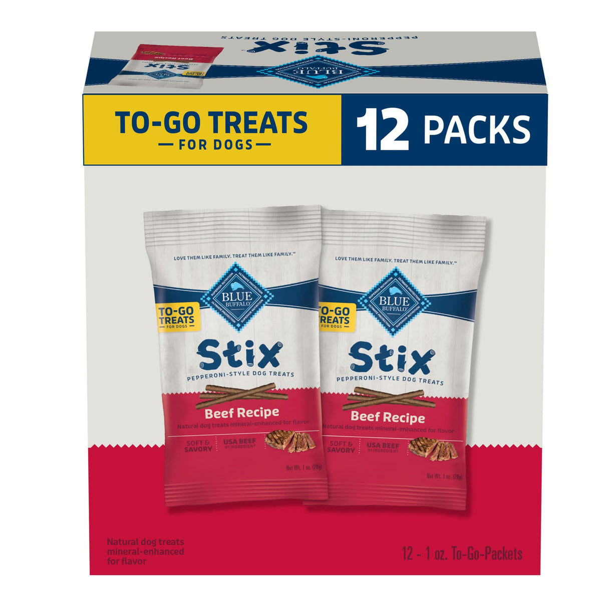 Blue Buffalo Stix sachets 1oz, collations pratiques à emporter pour l entraînement