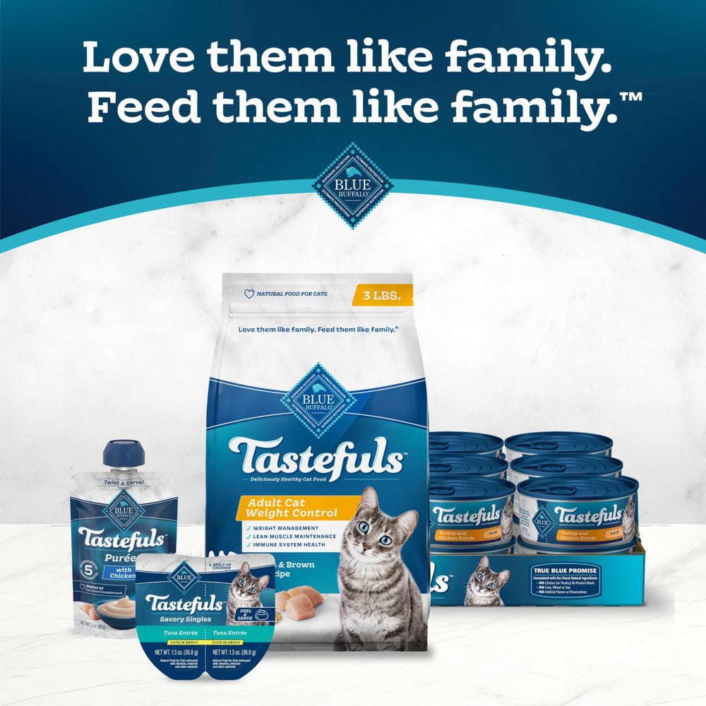 Blue Buffalo Tastefuls alimentation adulte chat, adaptée et pratique