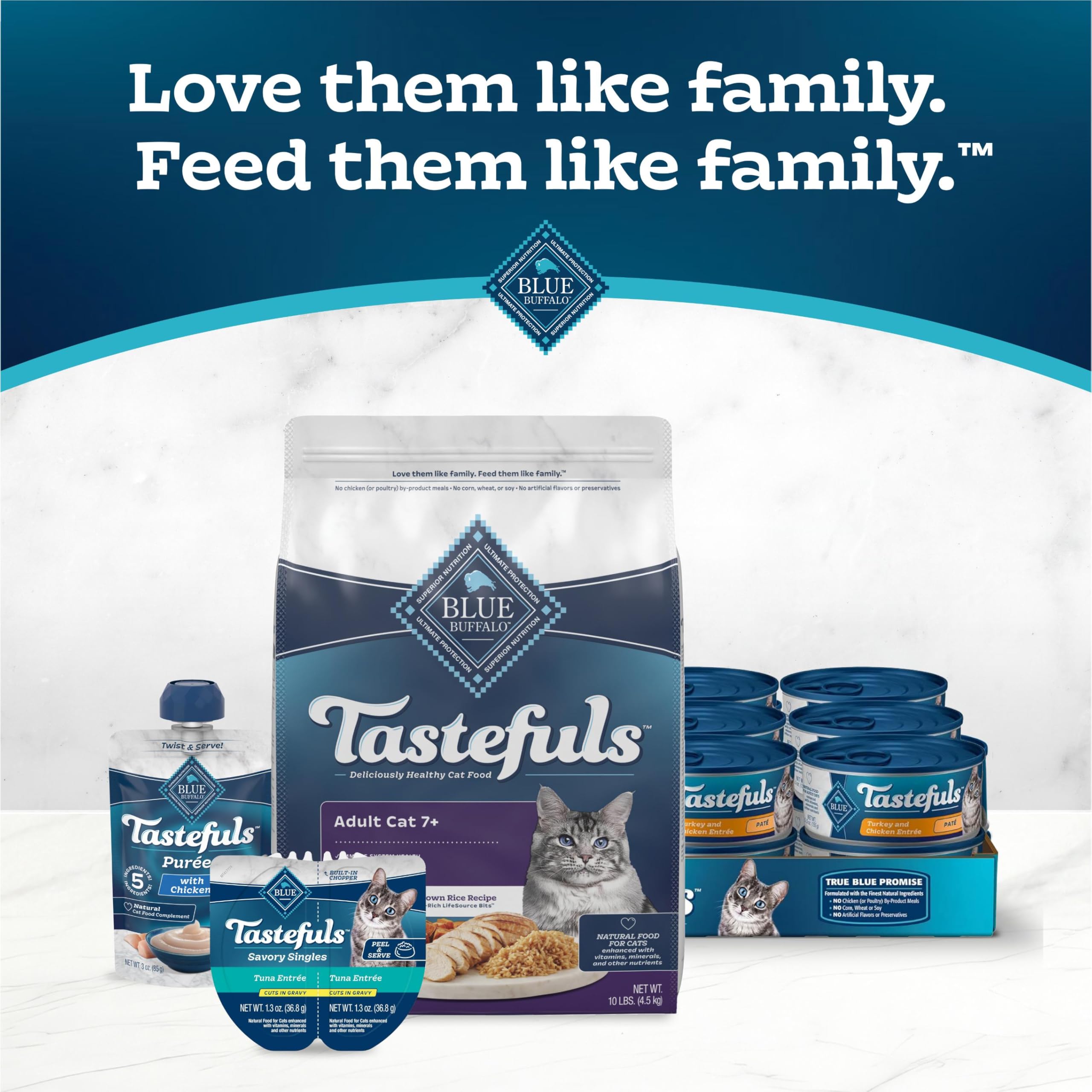 Image montrant le repas prêt à servir avec BLUE Tastefuls.