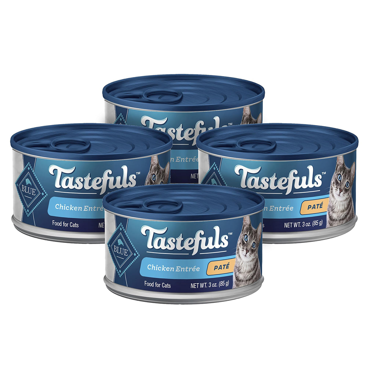 Blue Buffalo Tastefuls pâté au poulet, entrée en boîte 3 oz, protéine de qualité