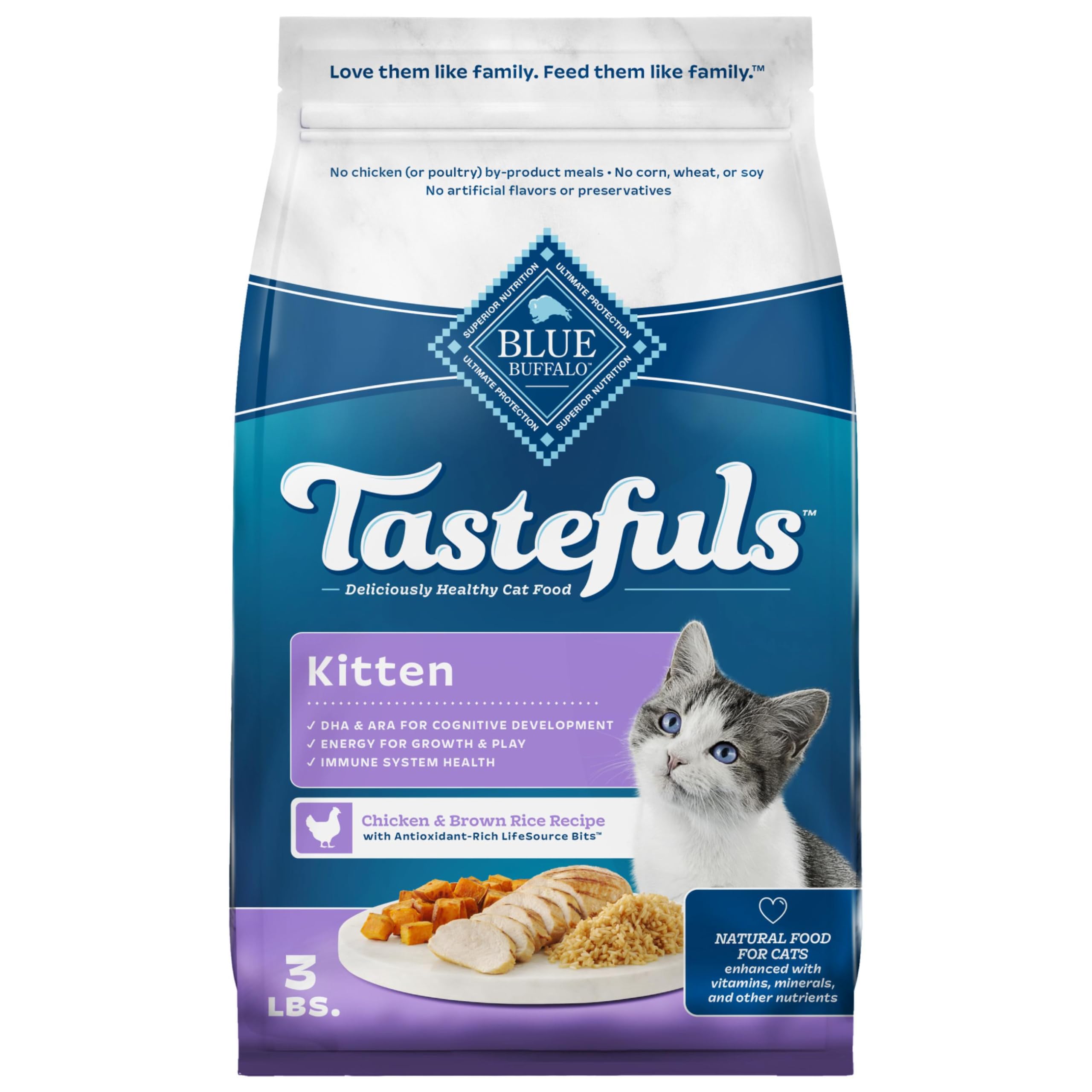 Blue Buffalo Tastefuls chaton, sac refermable pratique et frais
