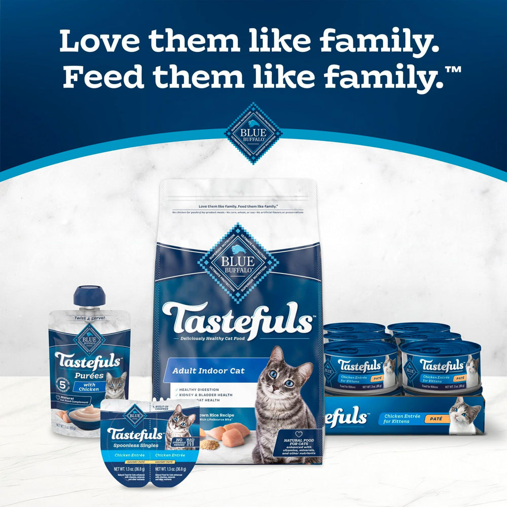 Emballage clair de Blue Buffalo Tastefuls pour planifier les repas du chat