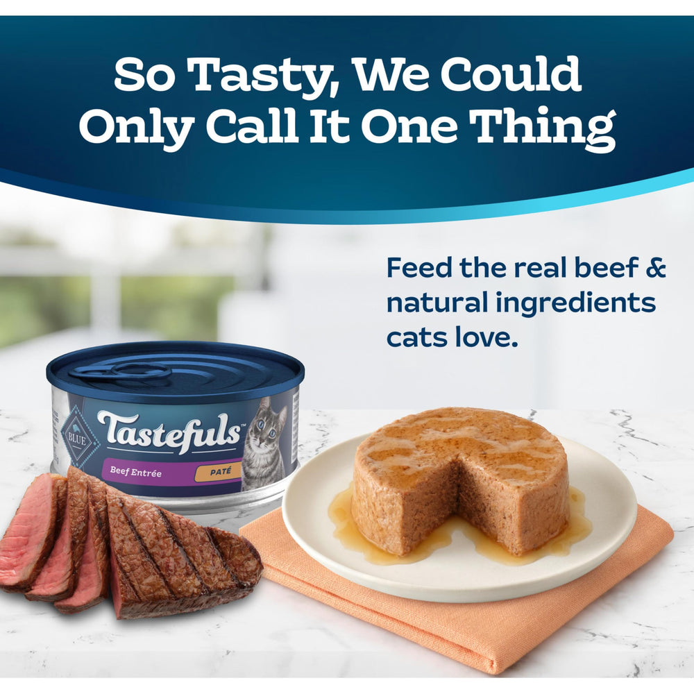 Blue Buffalo Tastefuls Paté chat — saveur riche et naturelle sans ingrédients indésirables.