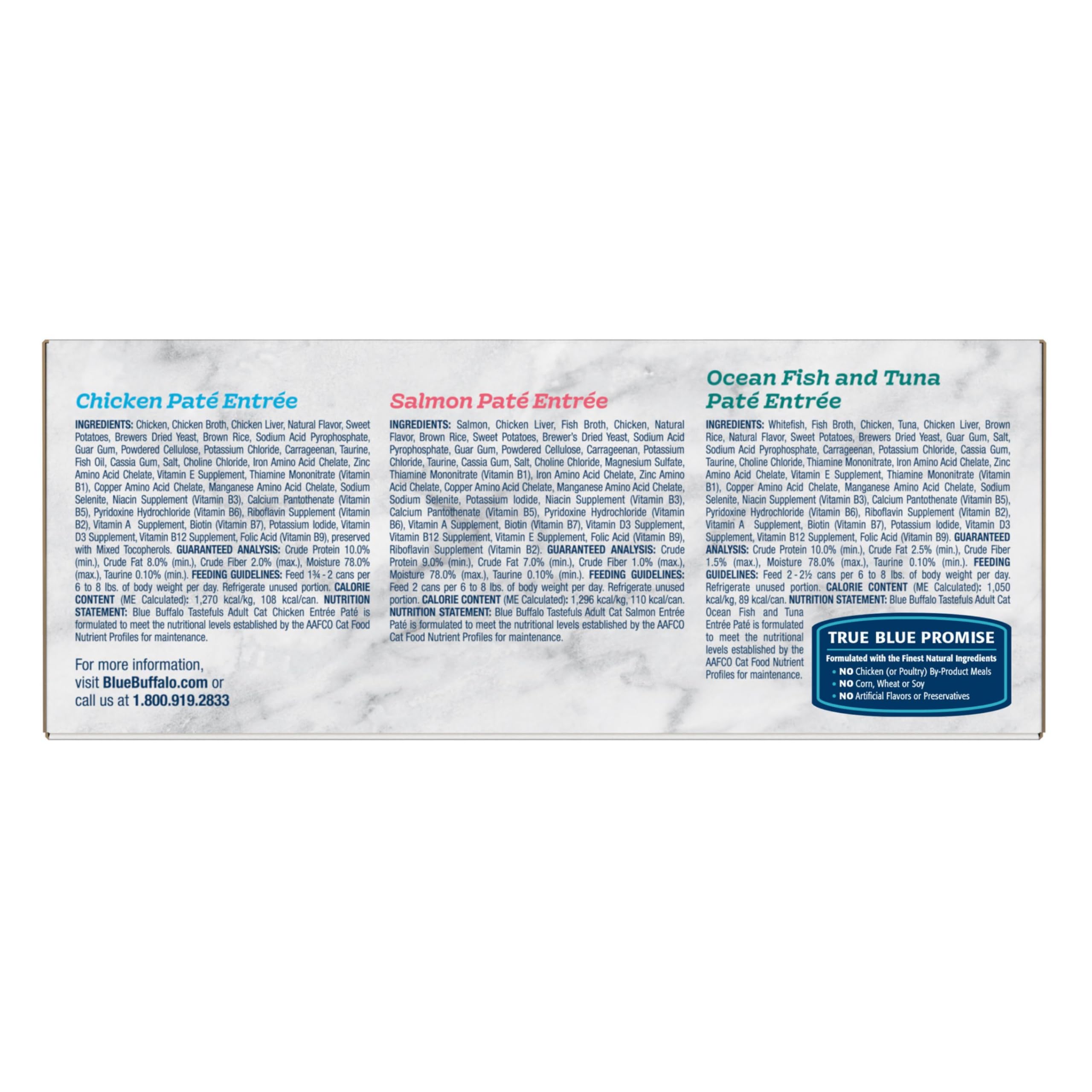Blue Buffalo Tastefuls pâté poulet : saveur riche et repas faciles pour chats.