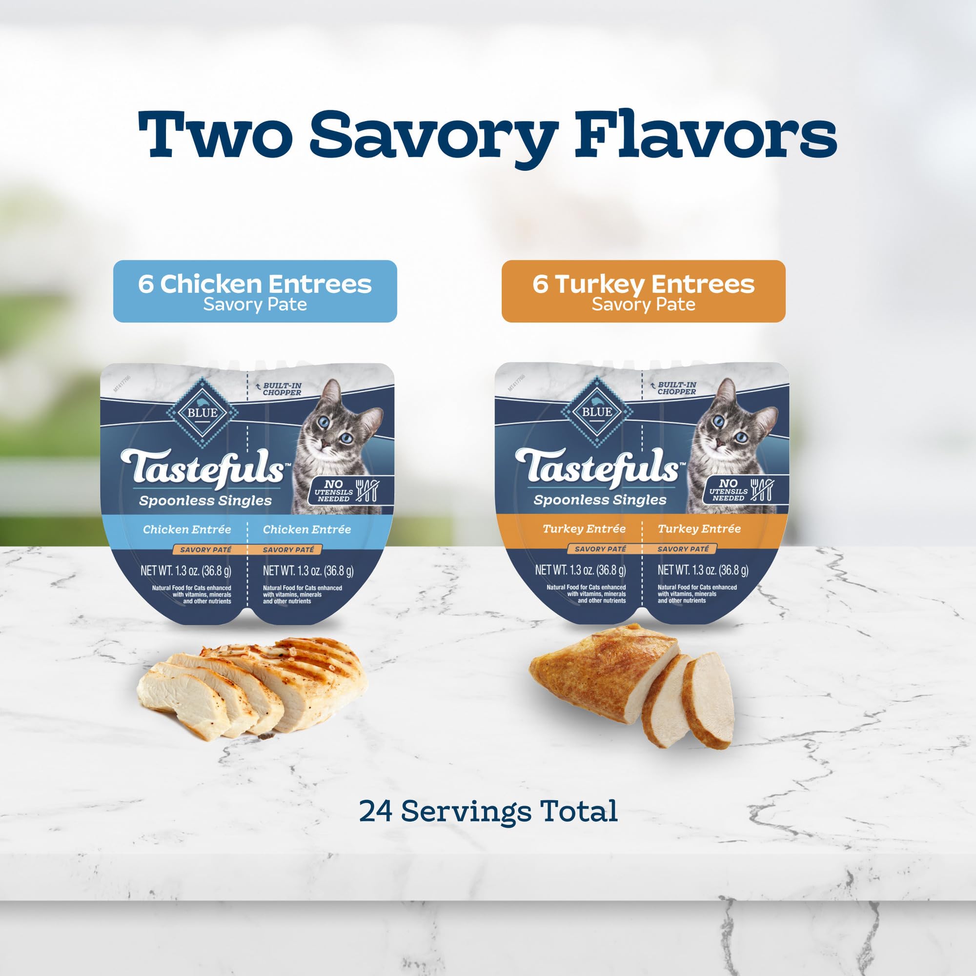 Blue Buffalo Tastefuls portions 2,6 oz pour repas individuel pratique.