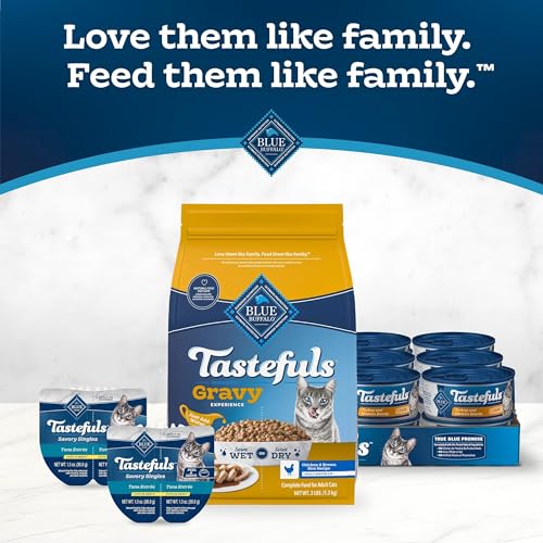 Sac Tastefuls prêt à l’utilisation, pour l’alimentation quotidienne des chats.