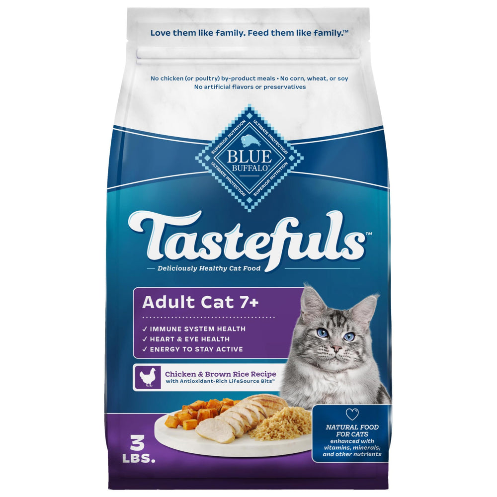 Blue Buffalo Tastefuls sac refermable avec poulet et riz pour chats 7+