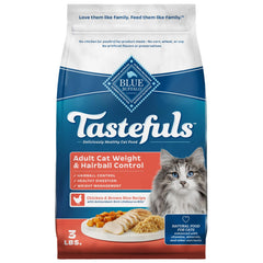 Blue Buffalo Tastefuls dans un sac refermable, pratique pour la conservation.