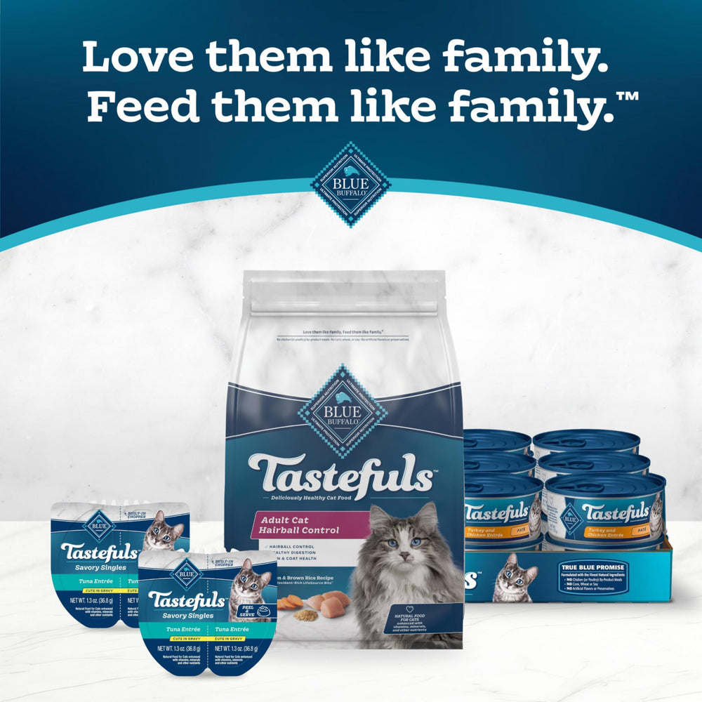 Blue Buffalo Tastefuls – sachet refermable pour conserver la fraîcheur.