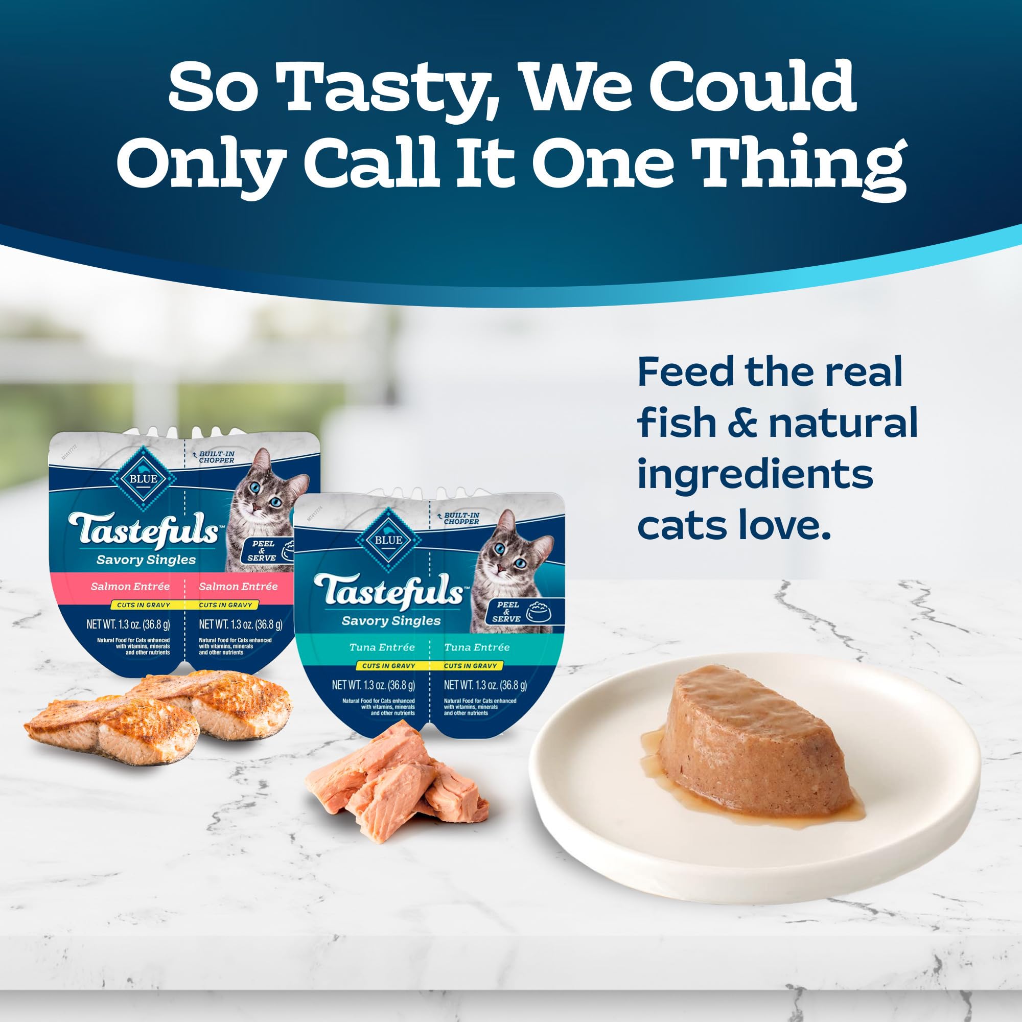 Blue Buffalo Tastefuls sauce jus: sauce onctueuse qui attire l’appétit.