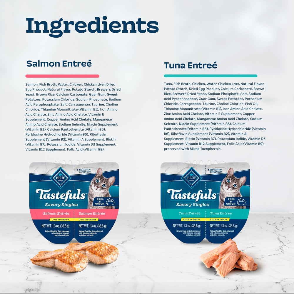 Blue Buffalo Tastefuls servir facilement: portions faciles à doser pour chaque repas.