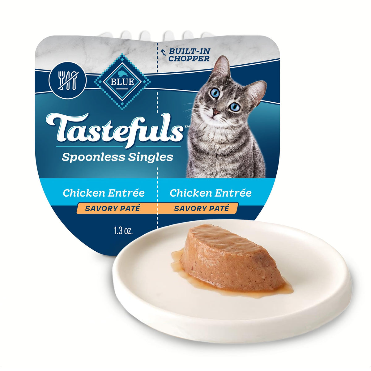 Blue Buffalo Tastefuls Tray Pate Poulet – plateau pratique pour portions faciles