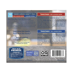 Blue Buffalo Tender Shreds – morceaux poulet, texture tendre qui ravira les repas quotidiens.