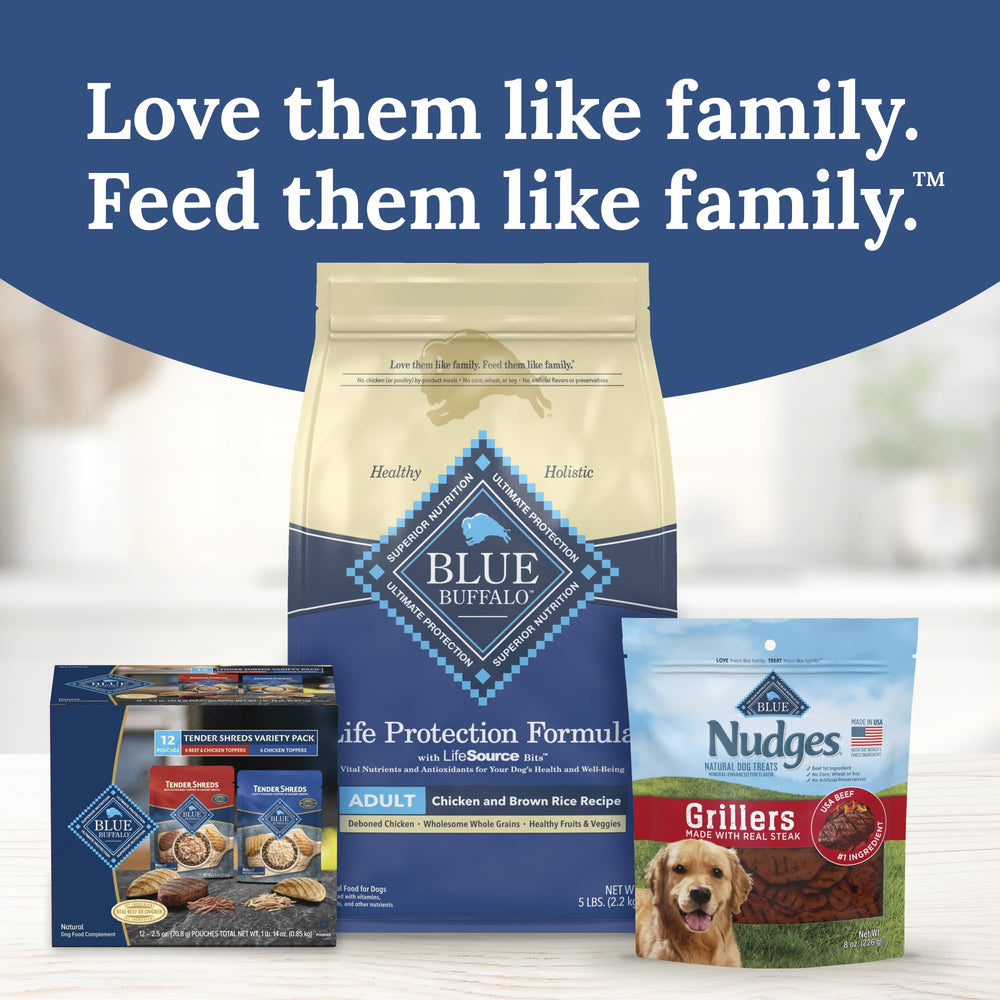 Blue Buffalo Tender Shreds – sans arômes artificiels, goût naturel et pur.