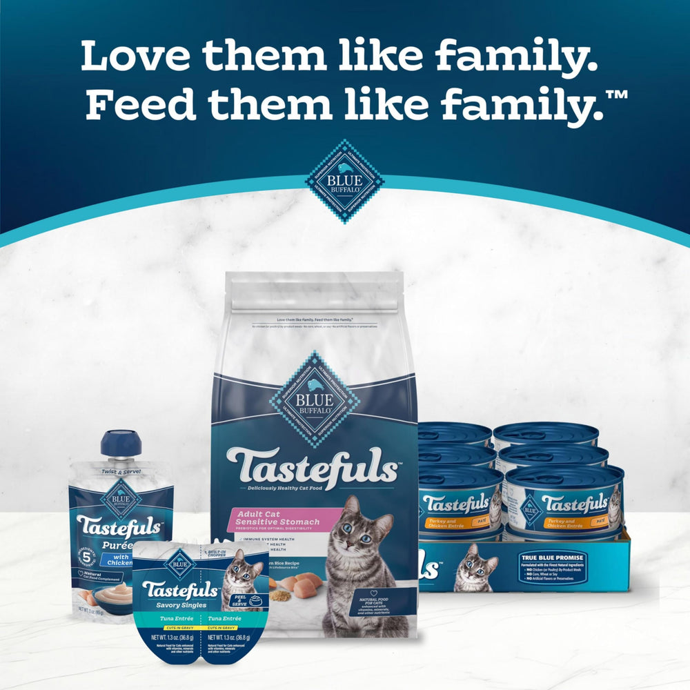 Blue Buffalo Tastefuls texture croquante: expérience gustative satisfaisante.