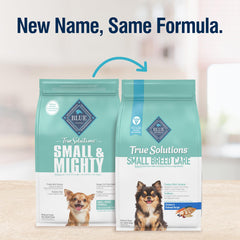 Blue Buffalo True Solutions poulet premier ingrédient, formula sans allergènes.