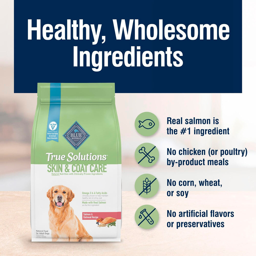 Formulation sans conservateurs artificiels de Blue Buffalo True Solutions pour le quotidien.
