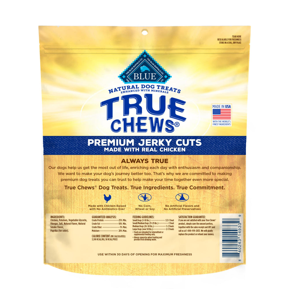 Emballage pratique des True Chews, prêt à l’emploi pour chien.