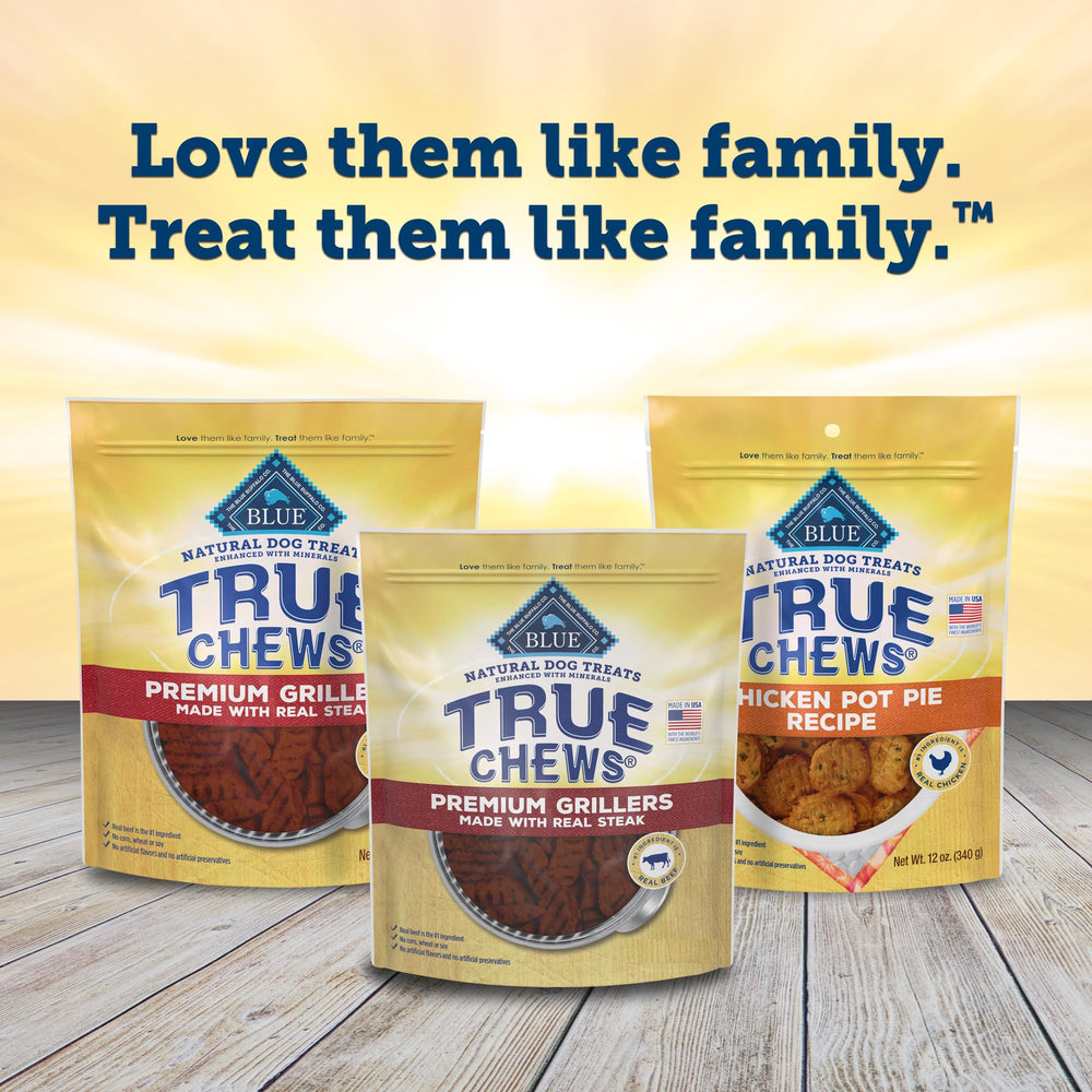 Blue Buffalo True Chews Premium Grillers, 10 oz, récompense saine et savoureuse