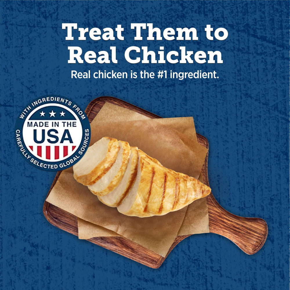 Blue Buffalo True Chews Grillers poulet, fabriqué aux États‑Unis avec des ingrédients naturels.