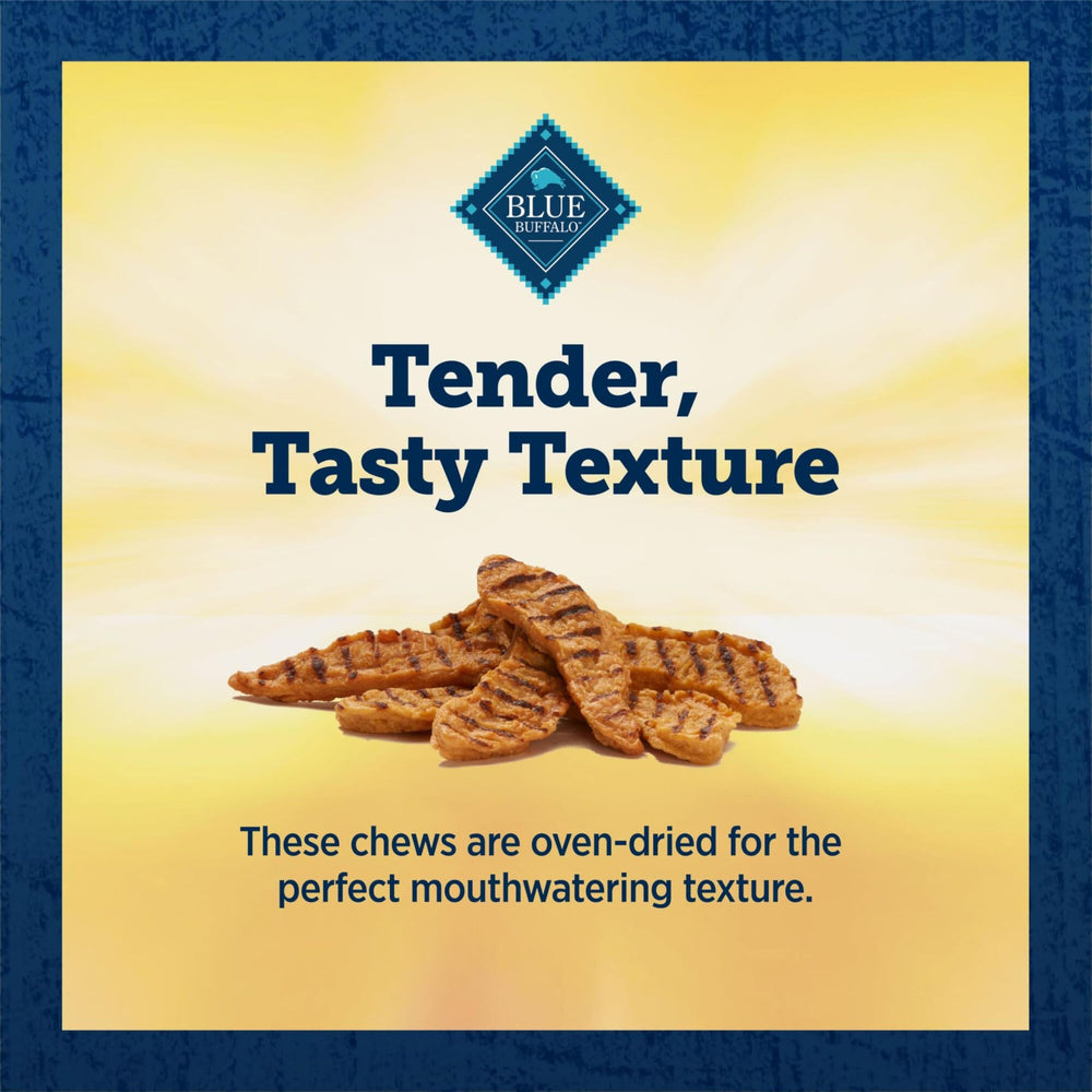 Blue Buffalo True Chews Grillers poulet, faciles à déchirer pour des portions sur mesure.
