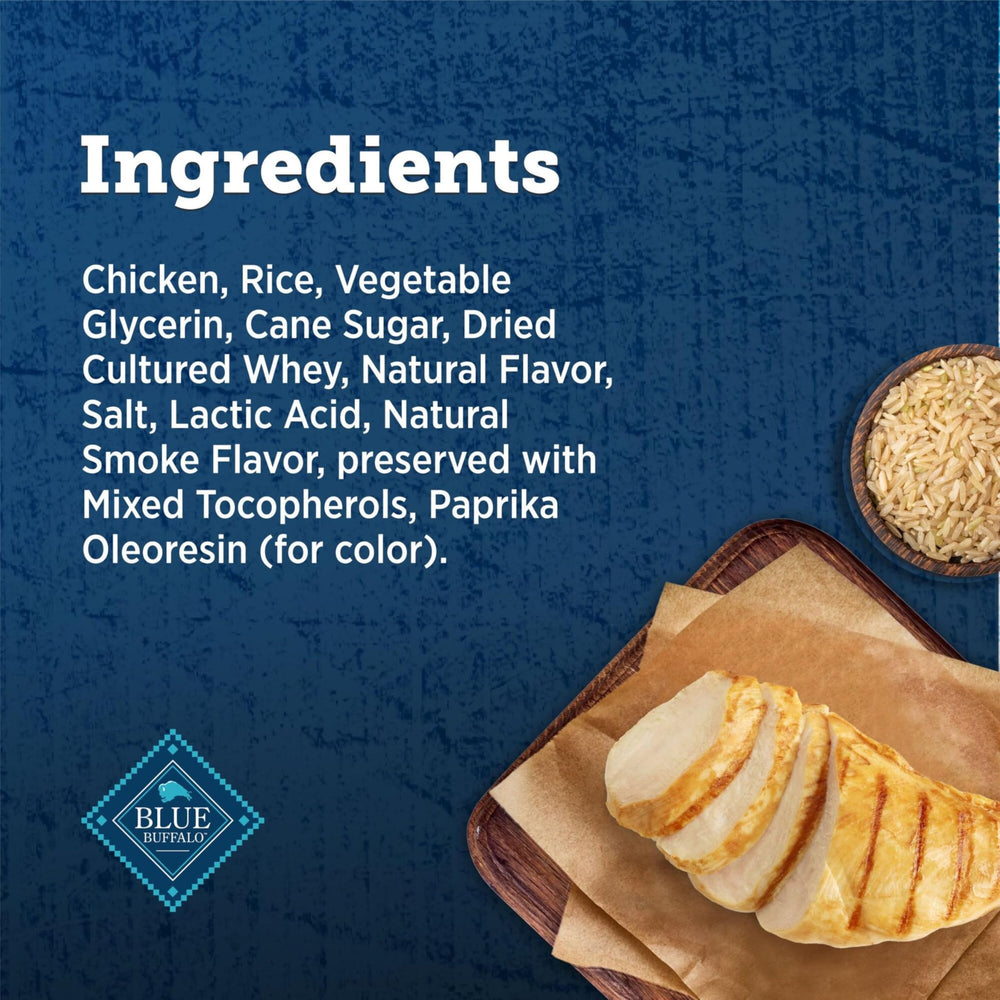 Blue Buffalo True Chews Grillers poulet, parfait pour des récompenses quotidiennes.