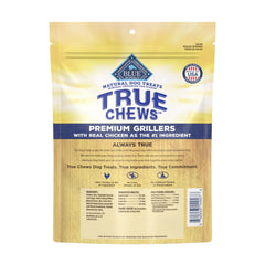 Blue Buffalo True Chews Grillers poulet, texture tendre adaptée à tous les chiens.
