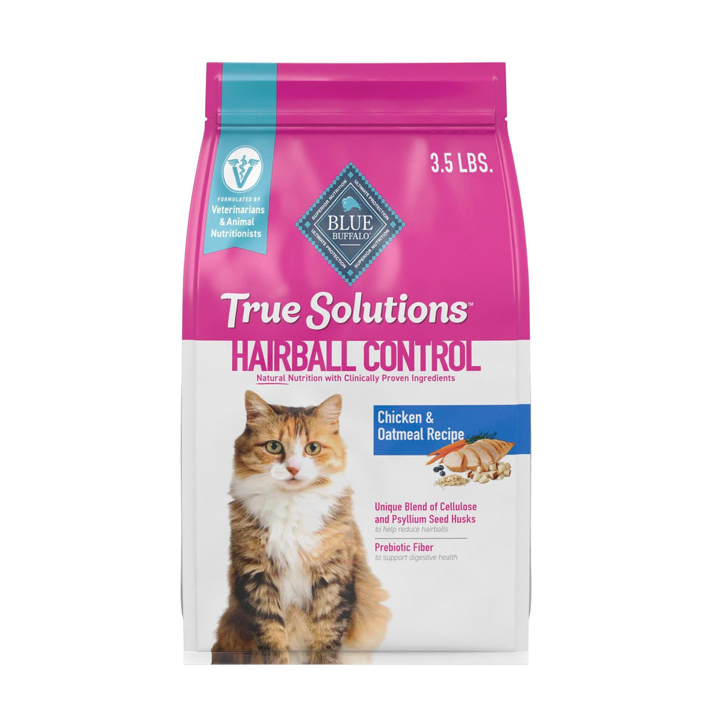 Blue Buffalo True Solutions Hairball Control, sac 3,5 lb, aidant à réduire les boules de poils.