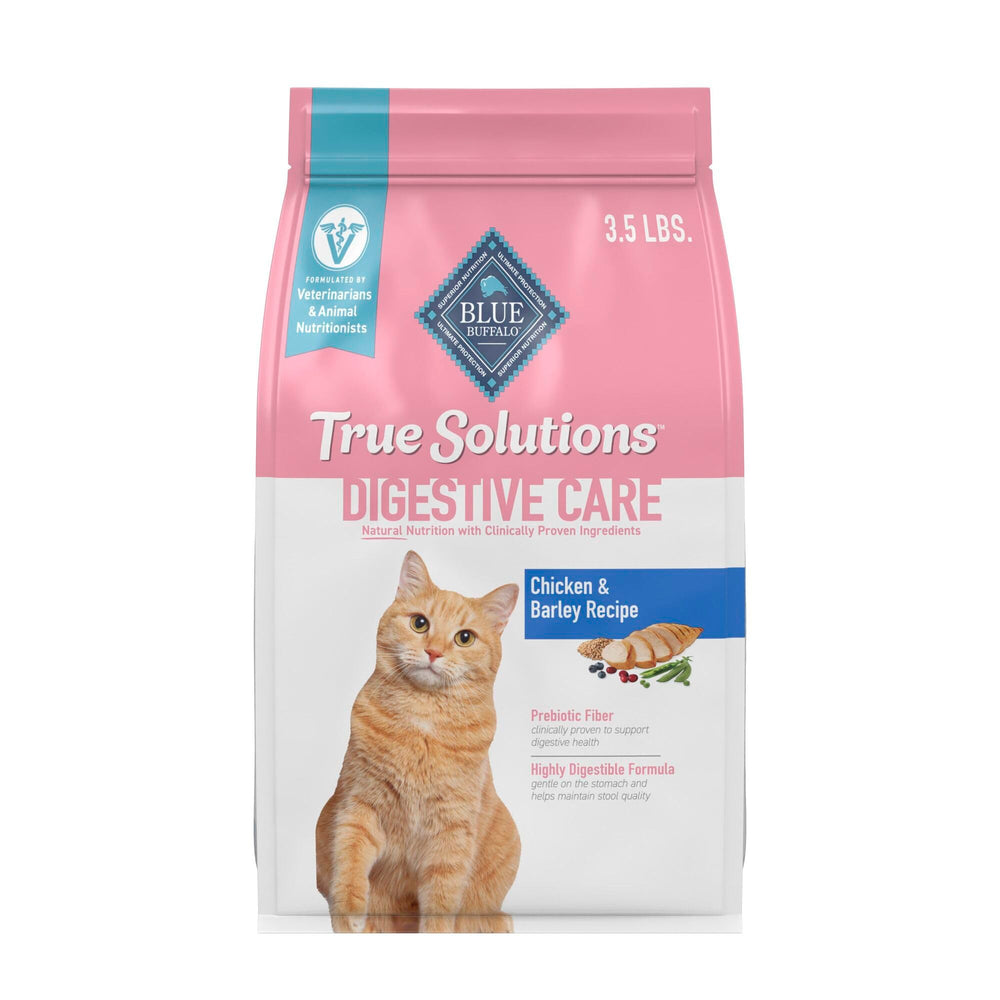 Blue Buffalo True Solutions Digestive Care sac poulet pour chat adulte, soutien digestif potentiel.