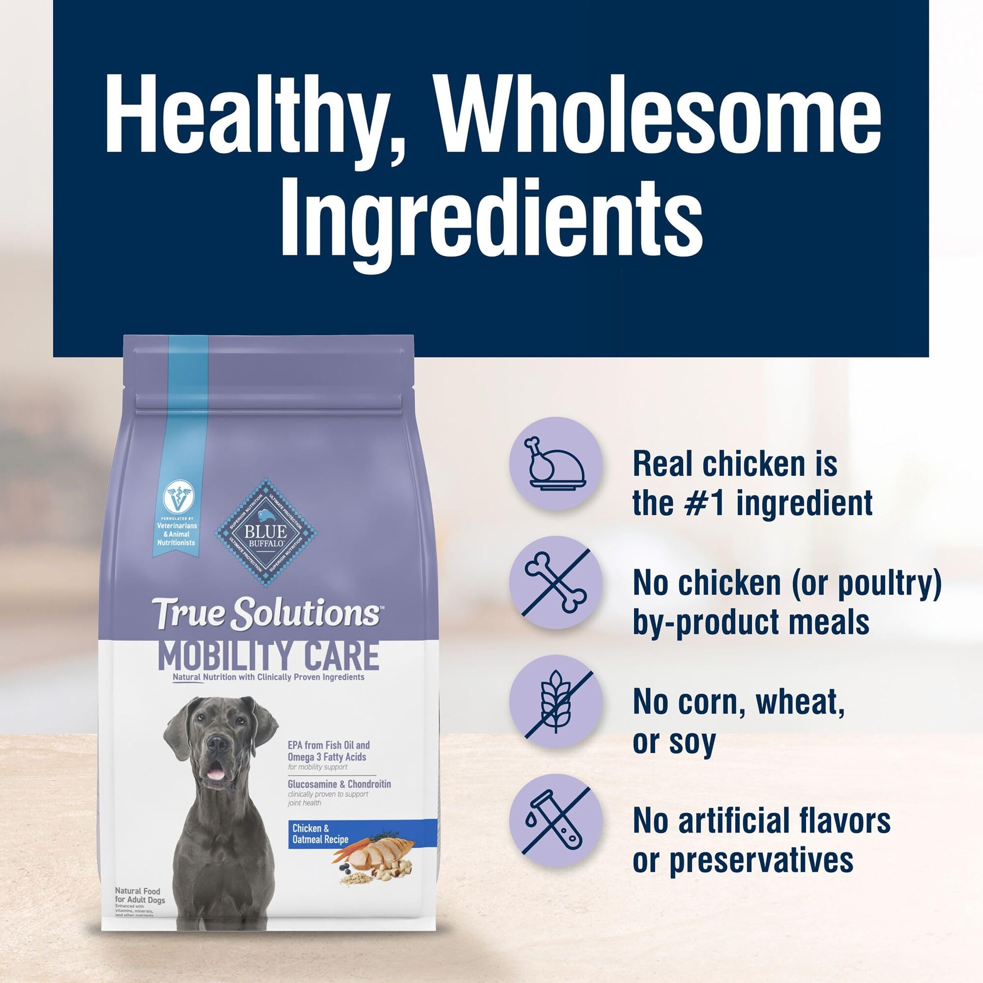 Blue Buffalo True Solutions Formule Vétérinaires et Nutritionnistes – nutrition naturelle