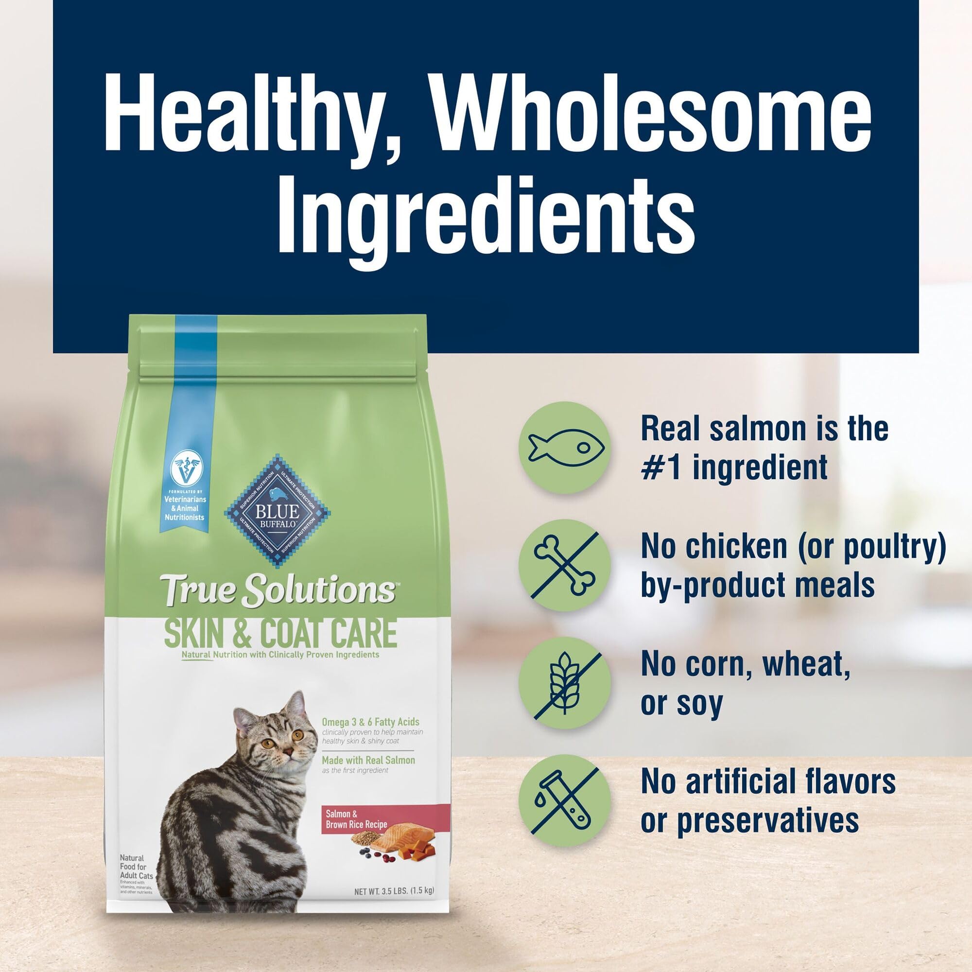 Blue Buffalo True Solutions sans arômes artificiels – alimentation plus naturelle.