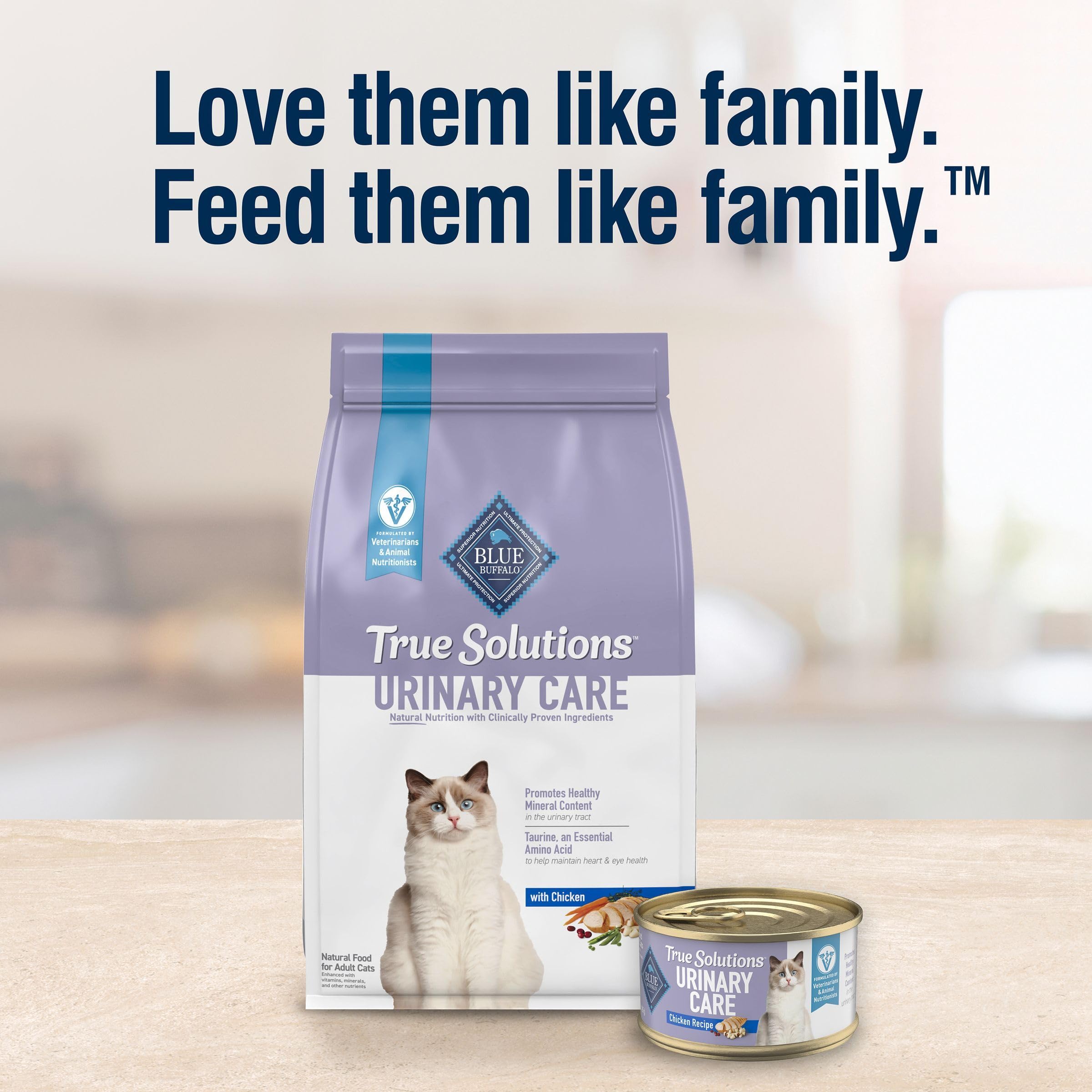 Blue Buffalo True Solutions Urinary Care - croquettes pour chats adultes et protéines de qualité.
