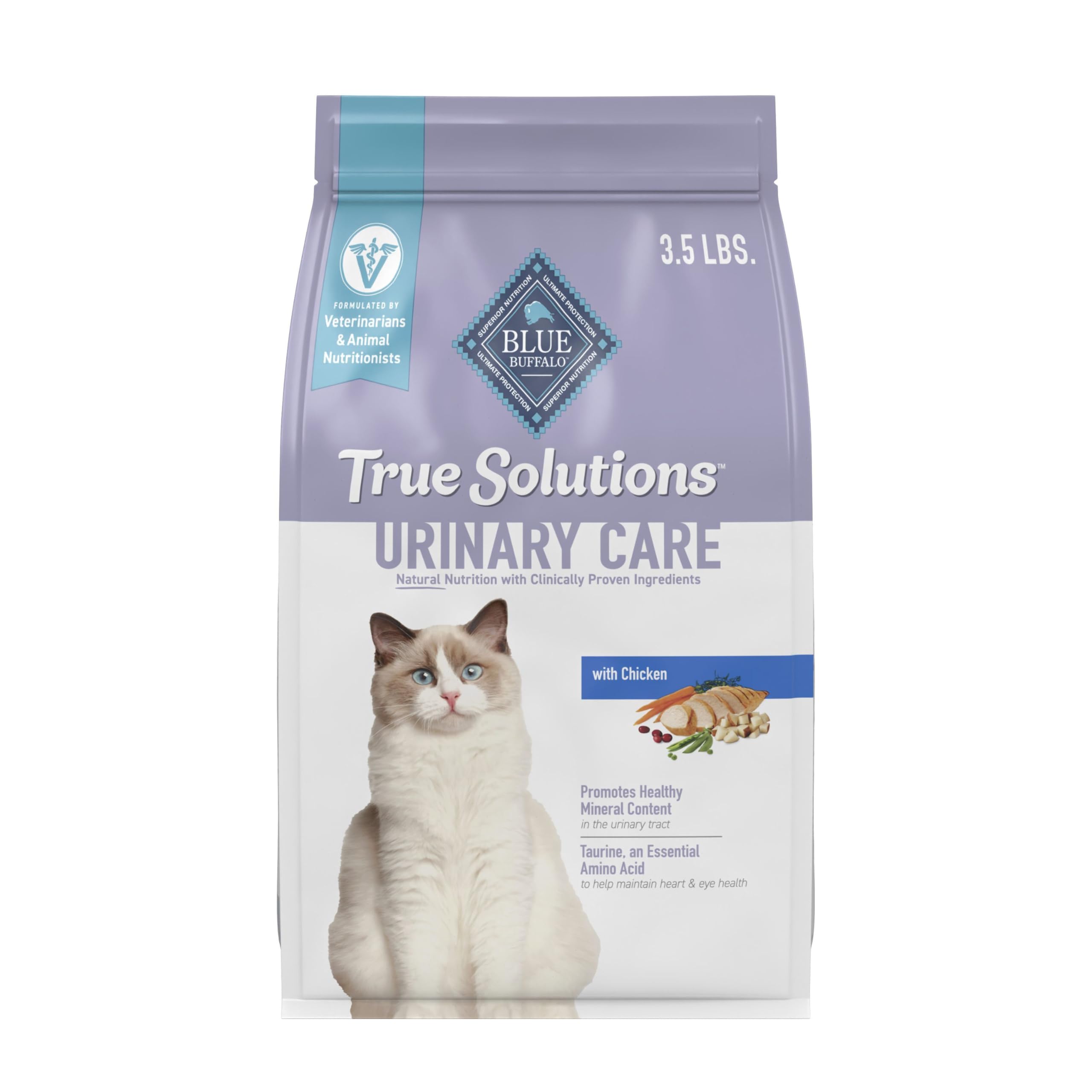 Blue Buffalo True Solutions Urinary Care, sac de croquettes 3,5 lb, soutien urinaire potentiel.