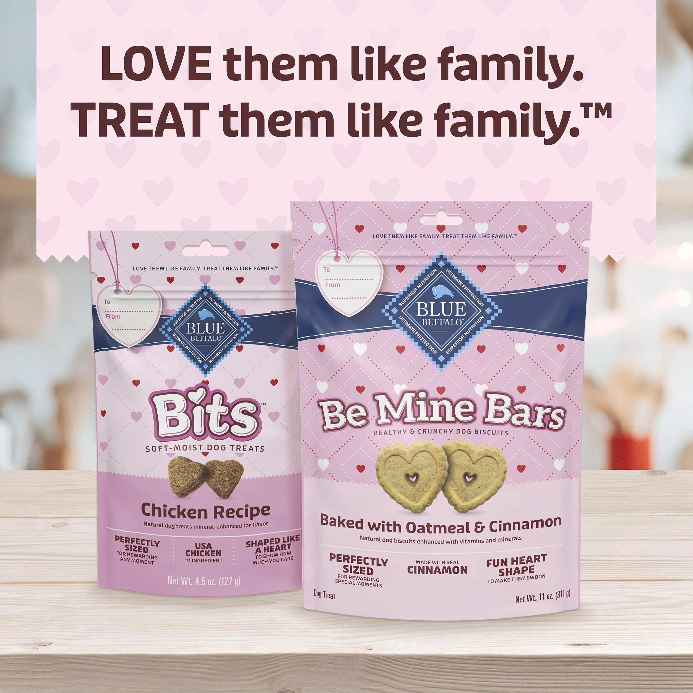 Blue Buffalo Valentines Bits, édition Saint-Valentin limitée pour les moments spéciaux.