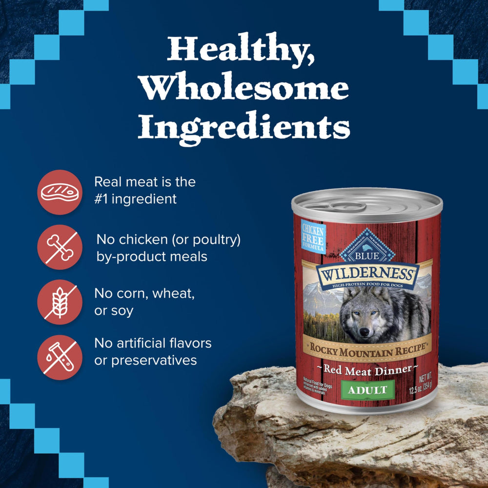 Blue Buffalo Wilderness boîtes 12-5oz: format pratique pour repas quotidiens.