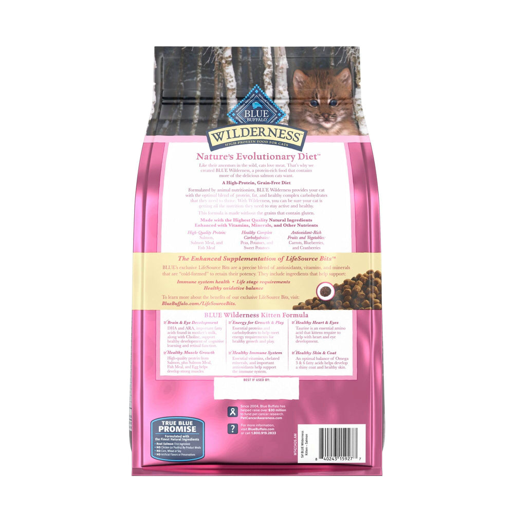 Blue Buffalo Wilderness chaton croquettes énergie quotidienne pour chatons actifs.