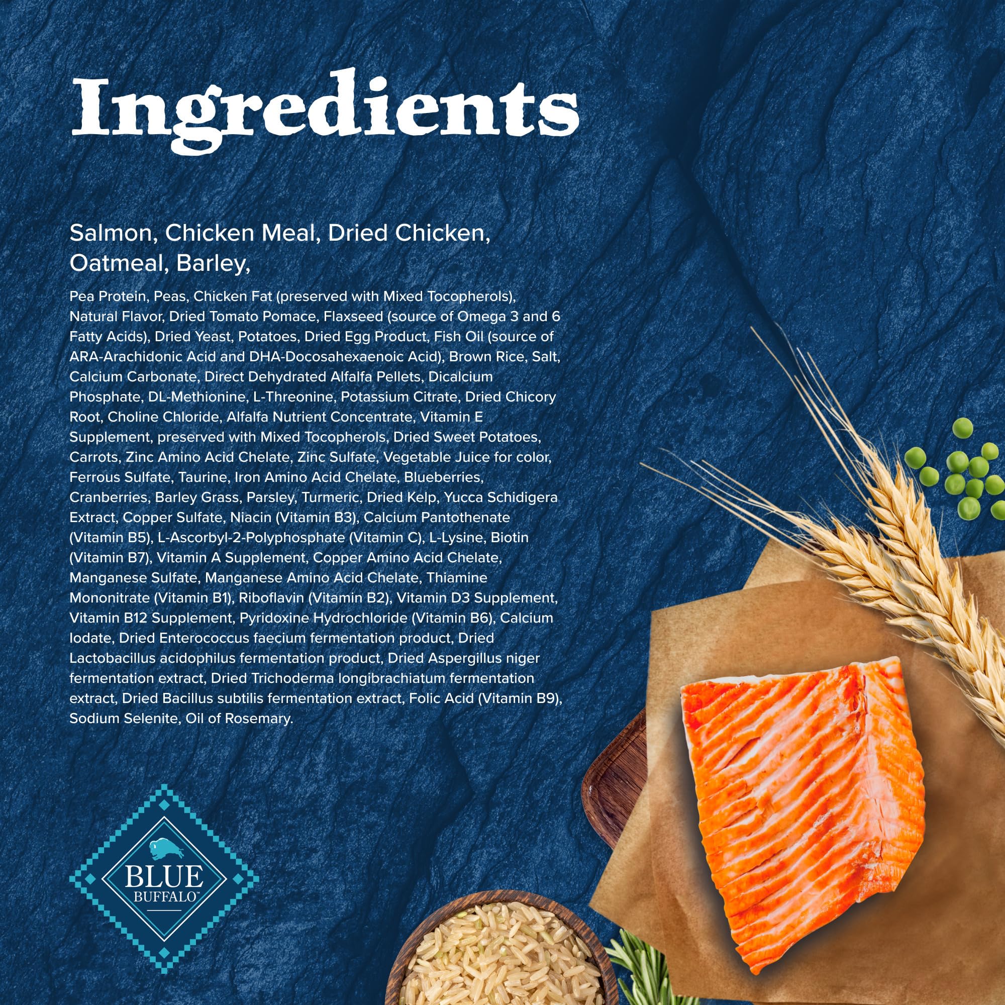 Blue Buffalo Wilderness chiot: ingrédients sains sans poulet ni sous-produits.