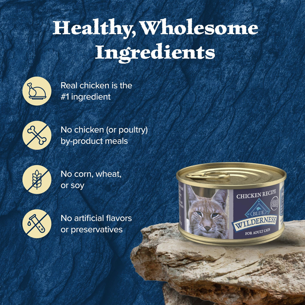 Blue Buffalo Wilderness emballage 24 conserves: format pratique pour les repas.