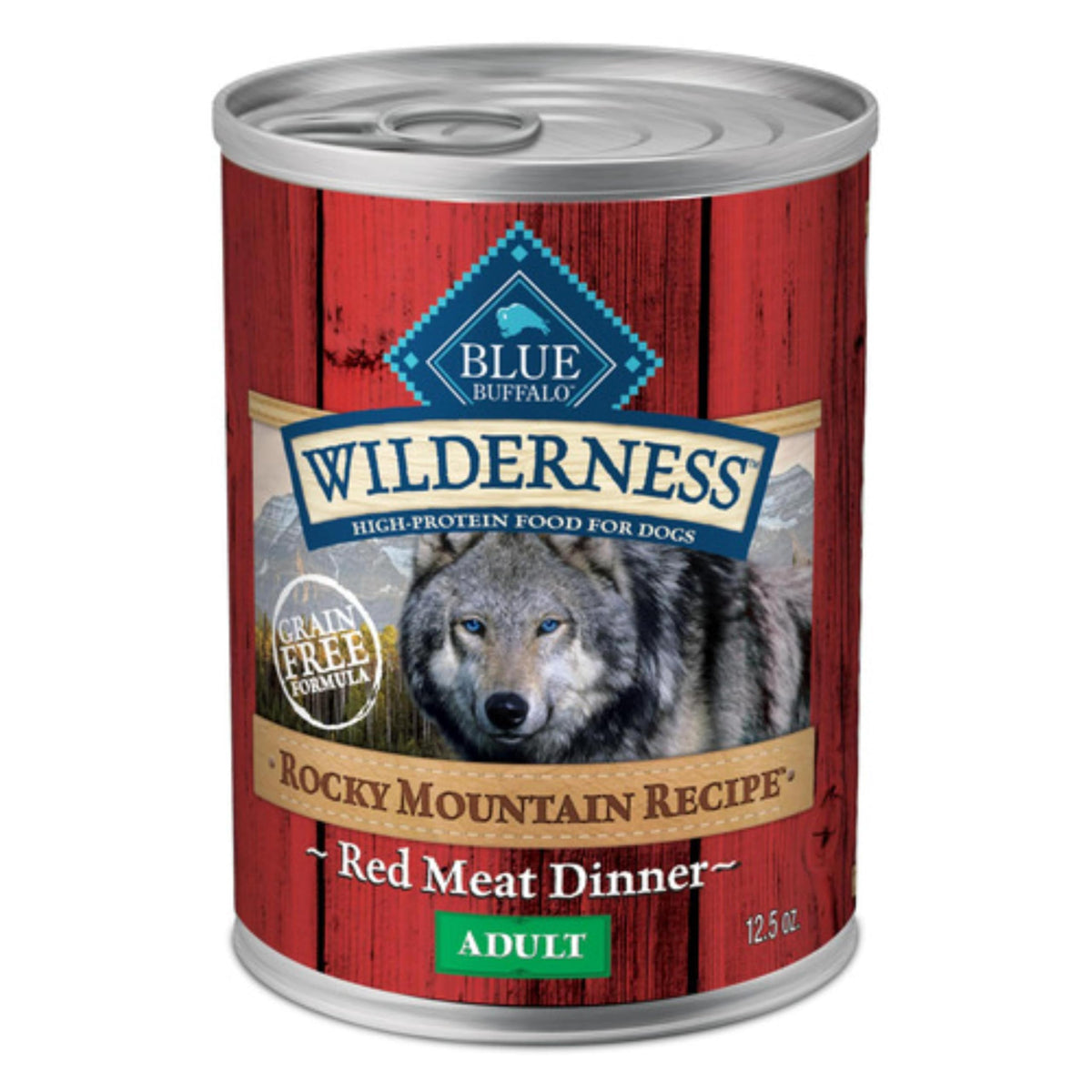 Blue Buffalo Wilderness emballage boeuf-dinde pate: présentation claire pour un repas complet.