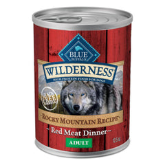 Blue Buffalo Wilderness emballage boeuf-dinde pate: présentation claire pour un repas complet.