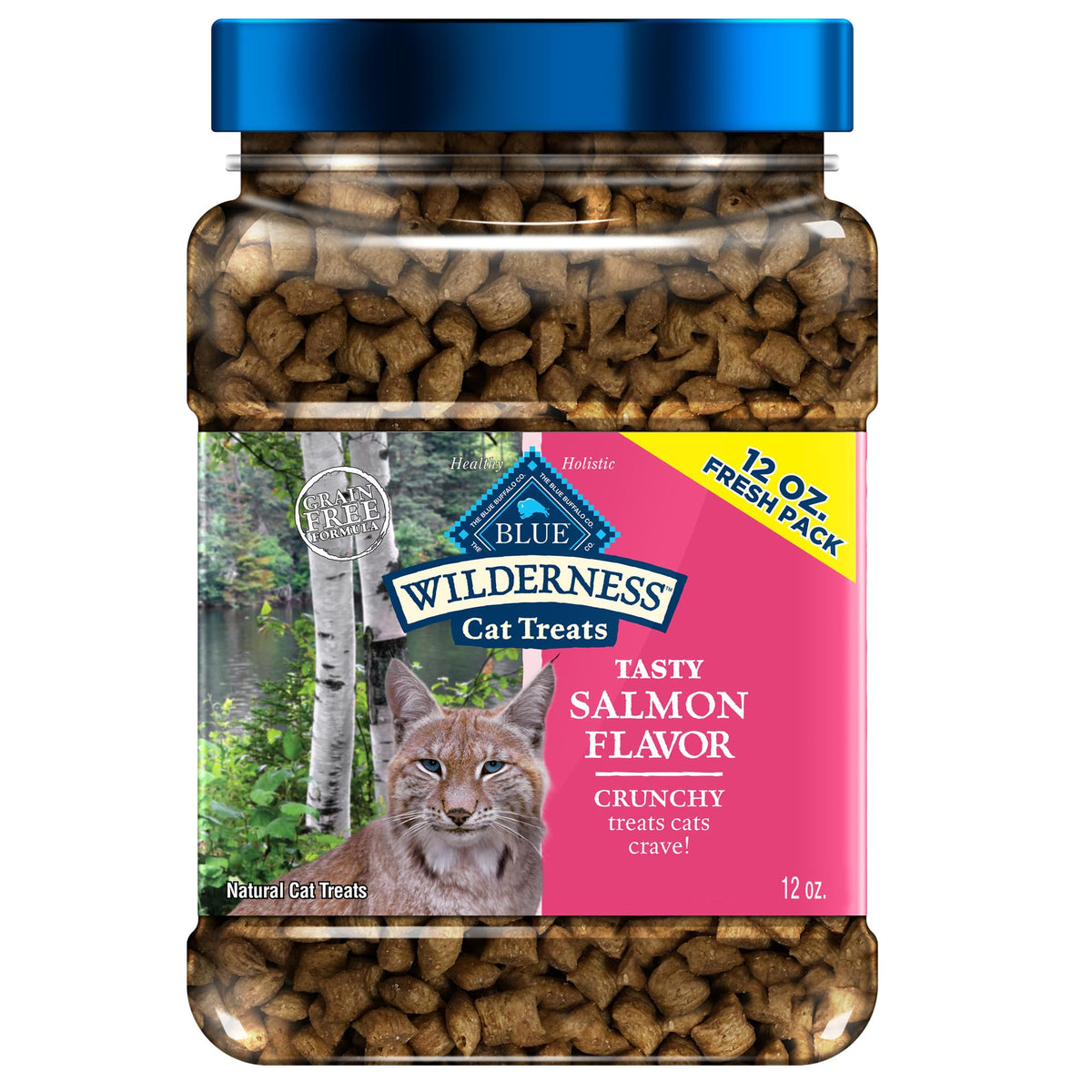 Blue Buffalo Wilderness friandise croquante saumon, récompense savoureuse pour votre chat.