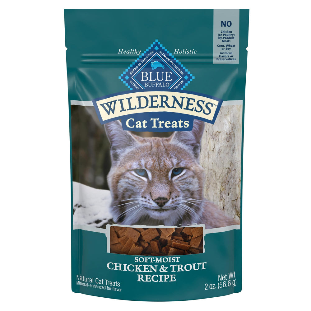 Blue Buffalo Wilderness friandises molles poulet-truite, paquet 56 g — récompense sans céréales