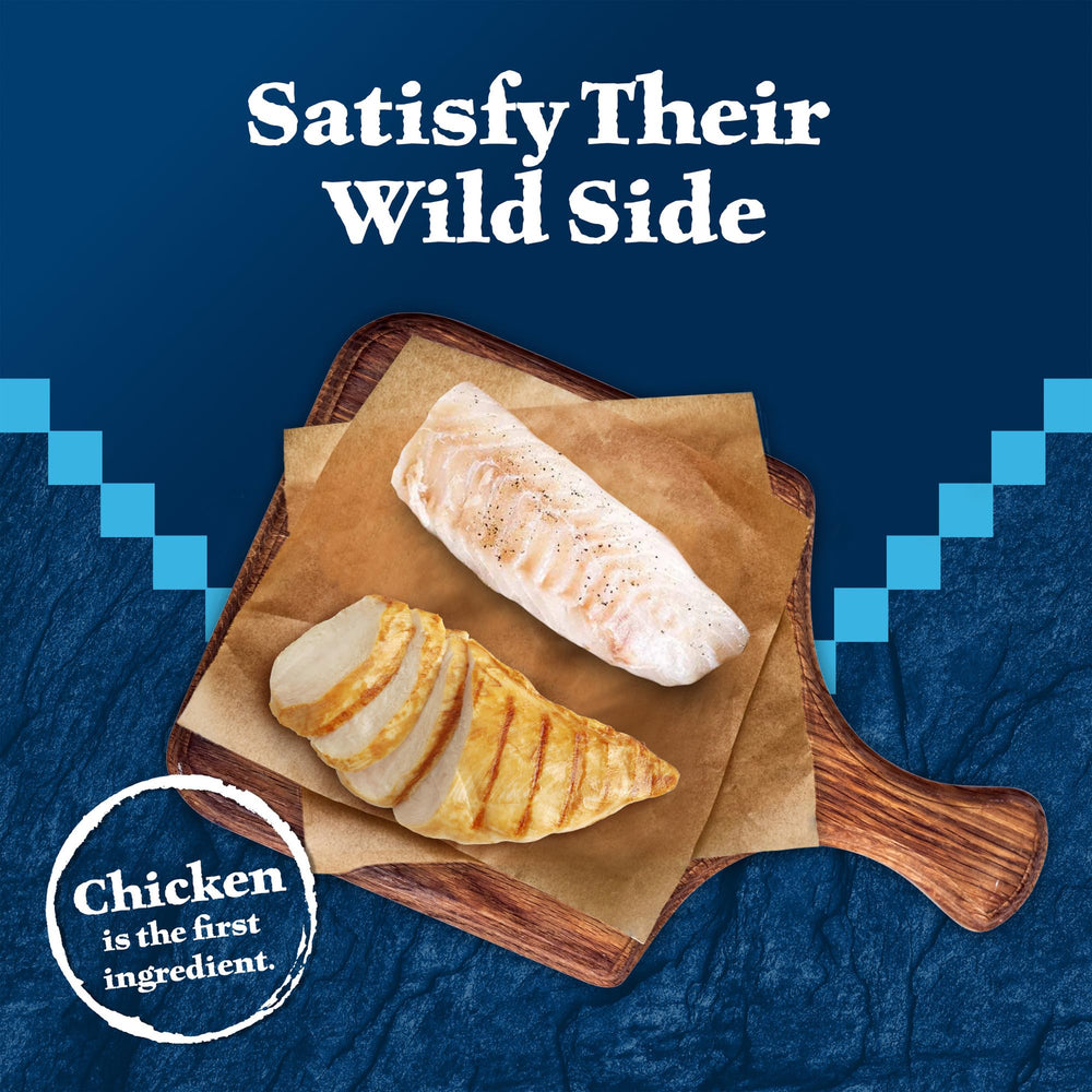 Ingrédients réels poulet et truite, Blue Buffalo Wilderness pour chats