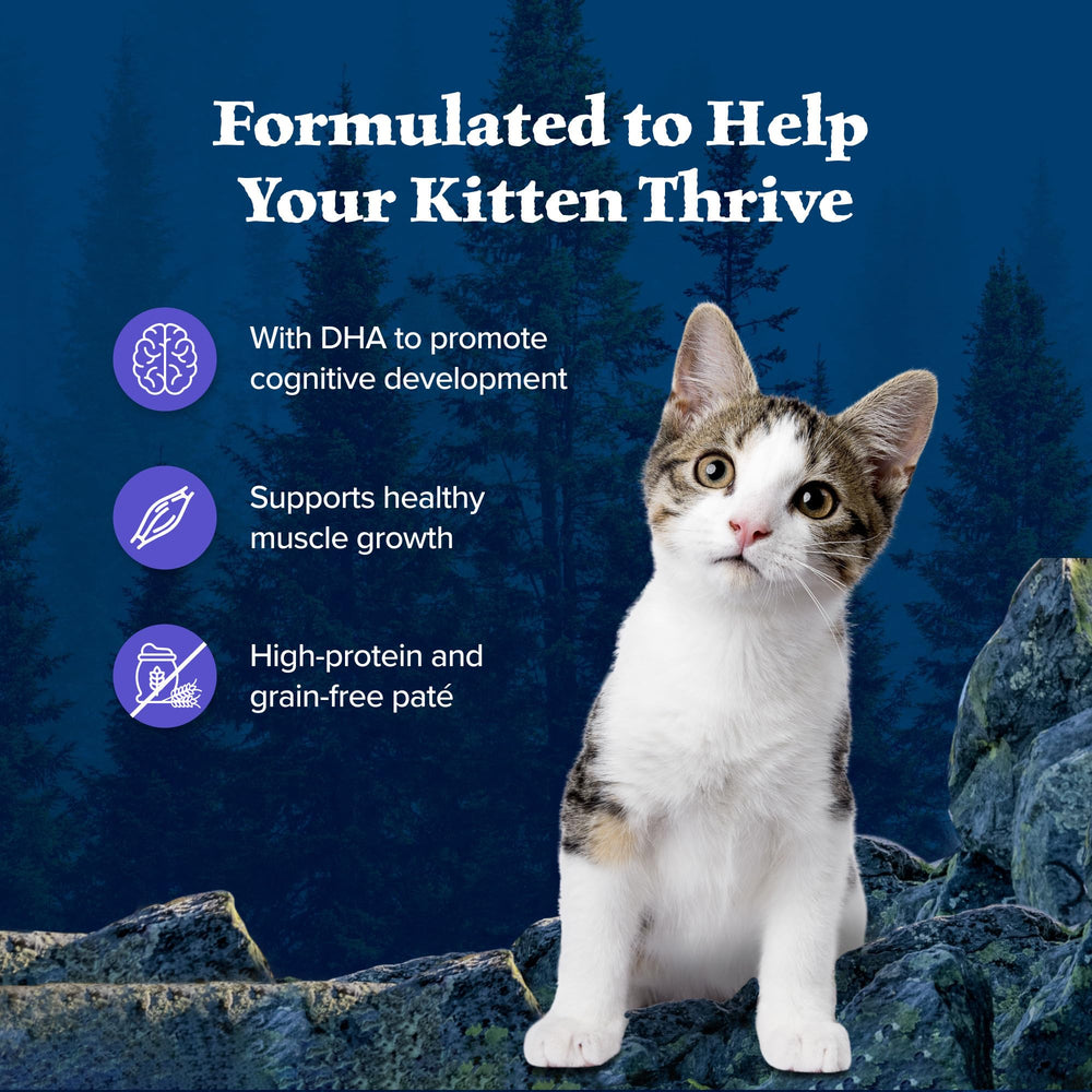 Blue Buffalo Wilderness Kitten Ingrédients sains, formule sans céréales