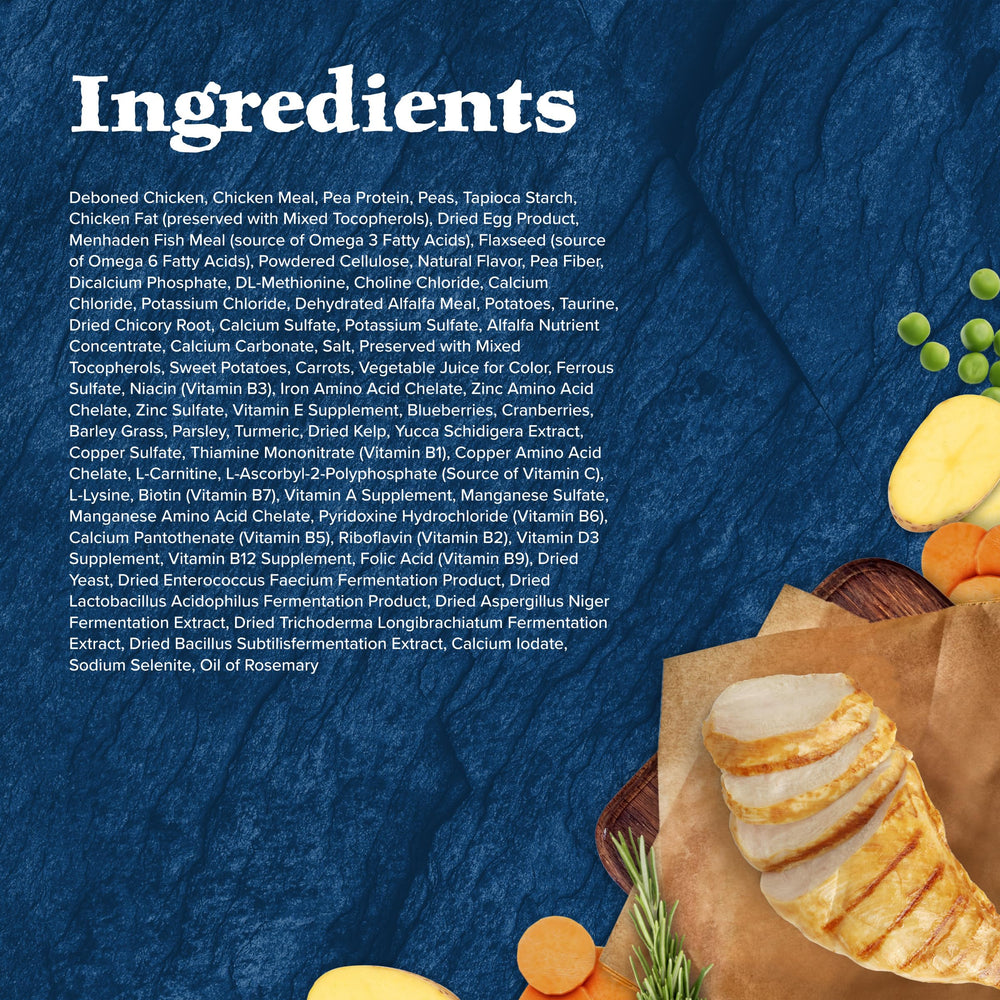 Blue Buffalo Wilderness morceaux LifeSource riches en antioxydants soutiennent la nutrition.