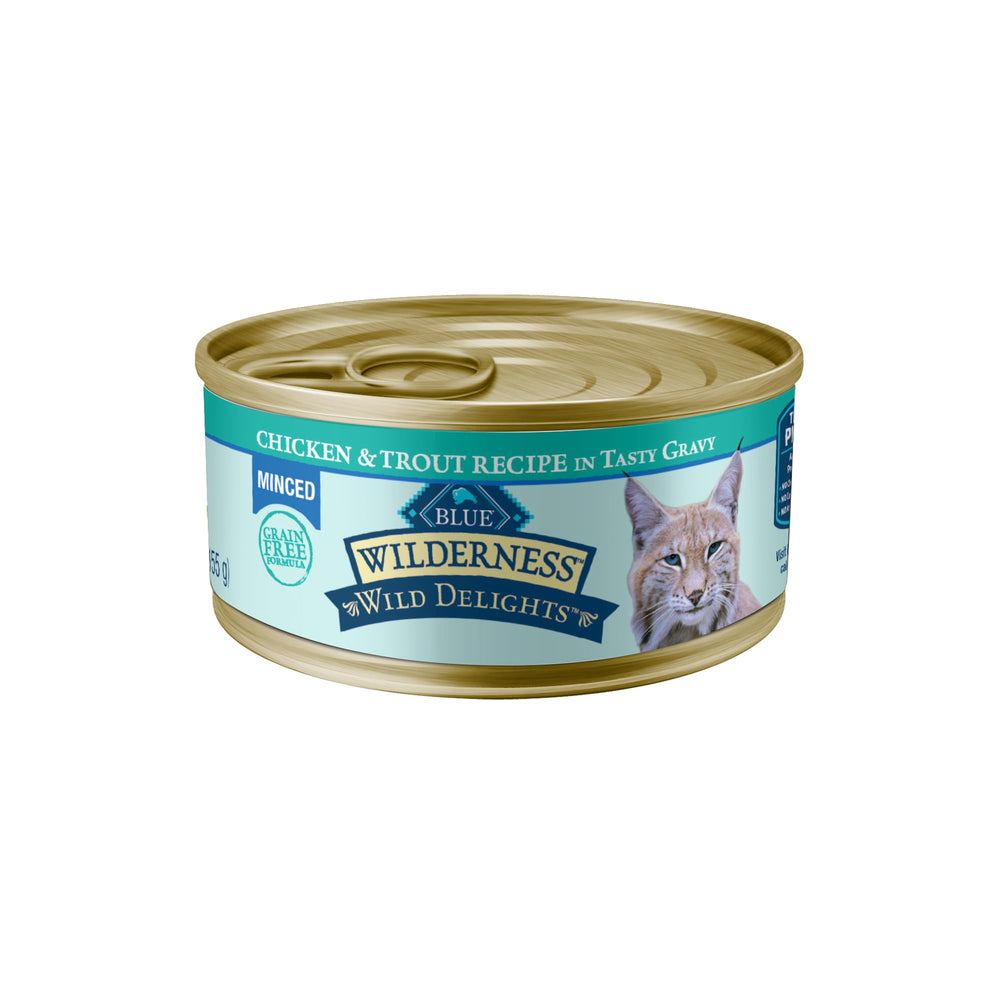 Blue Buffalo Wilderness: minces poulet et truite dans un jus savoureux