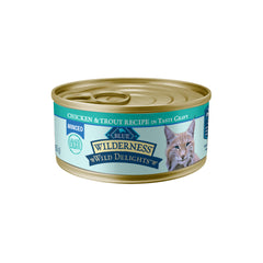 Blue Buffalo Wilderness: minces poulet et truite dans un jus savoureux