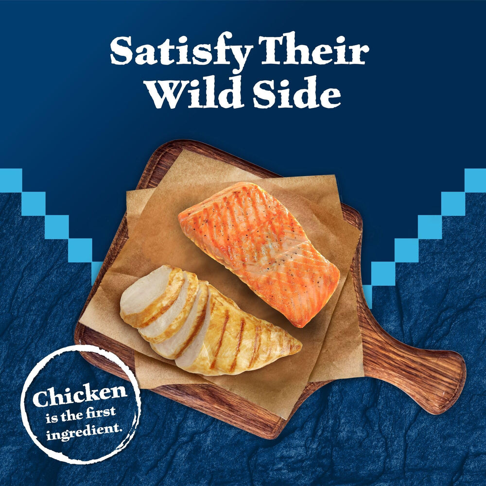 Blue Buffalo Wilderness morceaux-poulet-canard: variété gourmande pour varier les plaisirs de votre chat.