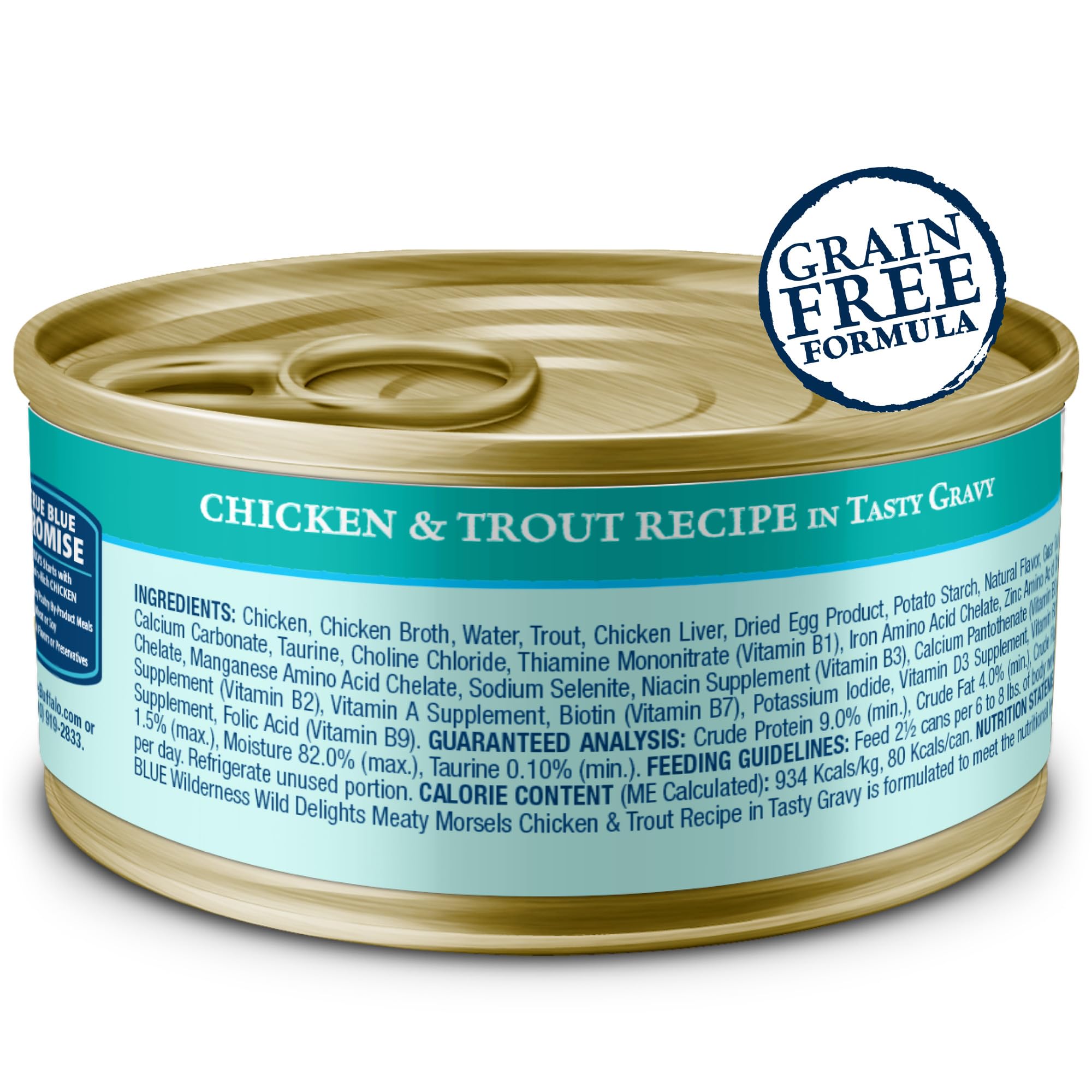Blue Buffalo Wilderness: morceaux tendres poulet-truite dans sauce onctueuse